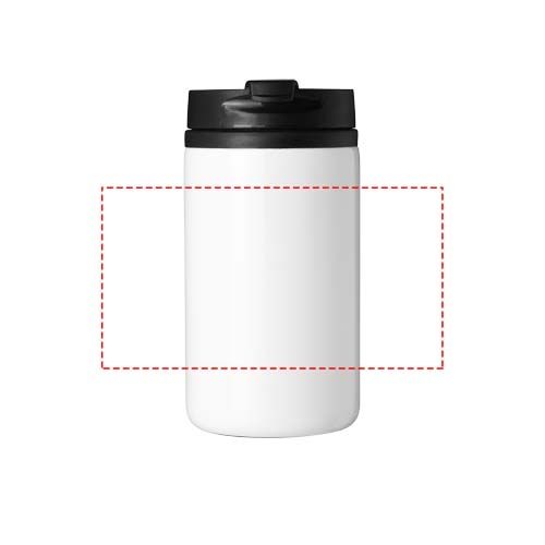 Standskizze: Druckverfahren Siebdruck auf Position „rundum“ – Mojave 250 ml Isolierbecher aus recyceltem Edelstahl