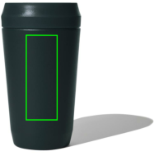 Standskizze: Druckverfahren Tampondruck auf Position „Artikel Rückseite“ – Topl Trinkbecher 354 ml aus recyceltem Edelstahl mit 360°-Deckel