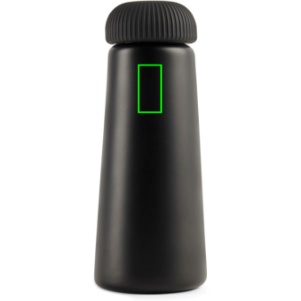 Standskizze: Druckverfahren Tampondruck auf Position „Artikel Vorderseite oben (max. 15 x 30 mm)“ – VINGA Erie 450 ml Vakuumflasche aus RCS-recyceltem Edelstahl