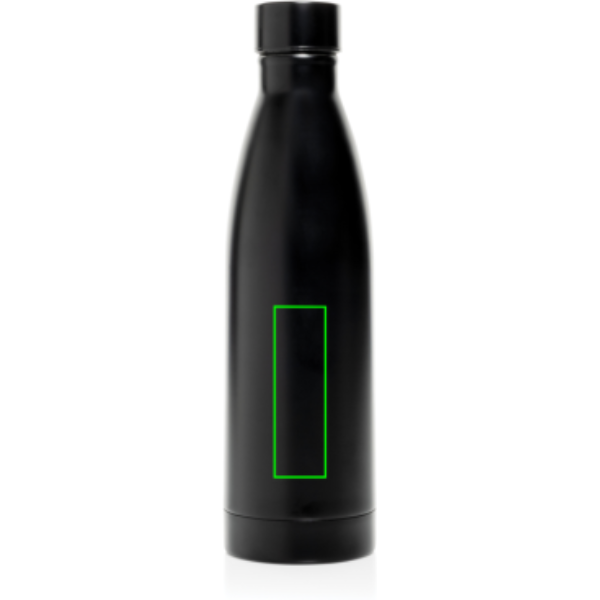 Standskizze: Druckverfahren Tampondruck auf Position „Artikel Vorderseite“ – Swiss Peak RCS Deluxe Business-Set mit Flasche, Notizbuch, Kugelschreiber und Schlüsselanhänger