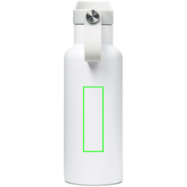 Standskizze: Druckverfahren Tampondruck auf Position „Artikel Rückseite“ – VINGA Balti Thermosflasche 500 ml — doppelwandig, vakuumisoliert, mit Logo veredelbar