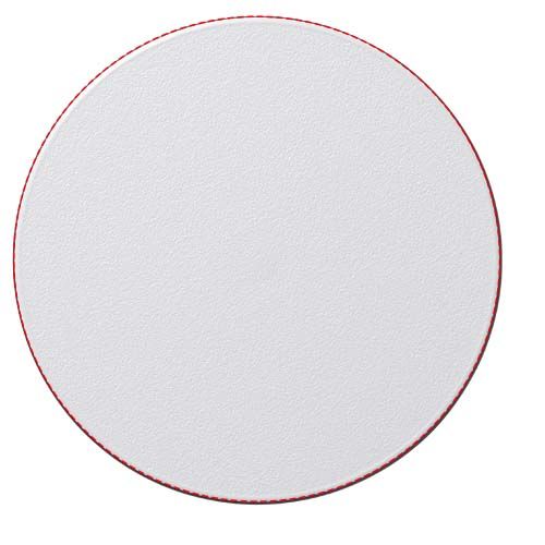 Standskizze: Druckverfahren Druck auf Mattpapier auf Position „Oberseite (max. Ø 95 mm)“ – Brite-Mat® runder Untersetzer