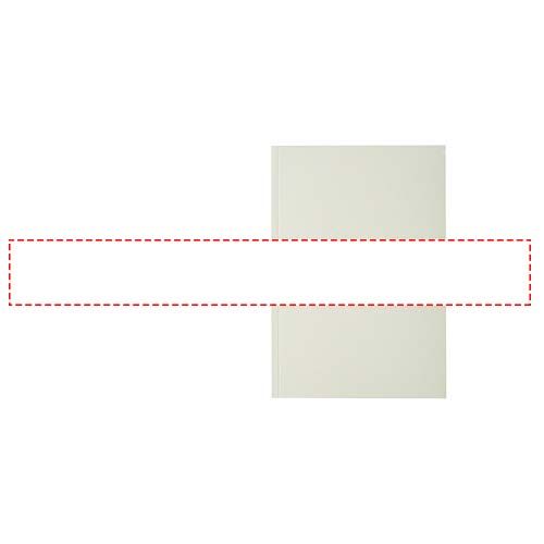 Standskizze: Druckverfahren Digitaldruck auf Papier auf Position „Papierband (max. 430 x 55 mm)“ – Novella Austen Colours A5 Softcover Notizbuch aus Recyclingmaterial – 50 Blatt