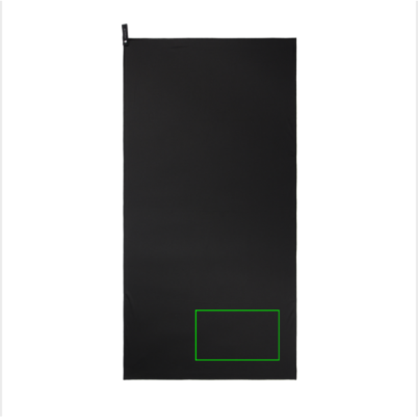 Standskizze: Druckverfahren Bestickung auf Position „Handtuch“ – Nordic Drift GRS Aero Sport-Handtuch 140 × 70 cm aus recyceltem Polyester, bedruckbar