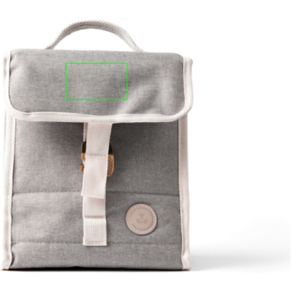Standskizze: Druckverfahren Siebdruck Transfer auf Position „Artikel oben“ – VINGA Sortino Day-Trip Kühltasche mit Lenker-Halterung | bedruckbar