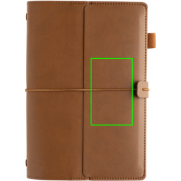 Standskizze: Druckverfahren CO2 Gravur auf Position „Artikel Vorderseite rechts“ – XD Collection Daily Notes Binder – nachfüllbares 3-in-1 PU-Notizbuch mit Logo