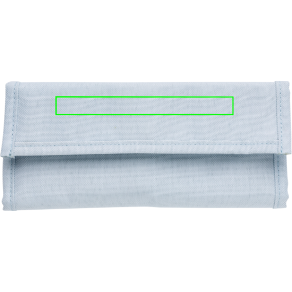 Standskizze: Druckverfahren Digital Transfer auf Position „Artikel Vorderseite oben (max. 140 x 15 mm)“ – Tierra 2-teiliges Trinkhalm- und Besteckset Edelstahl mit Logo bedrucken