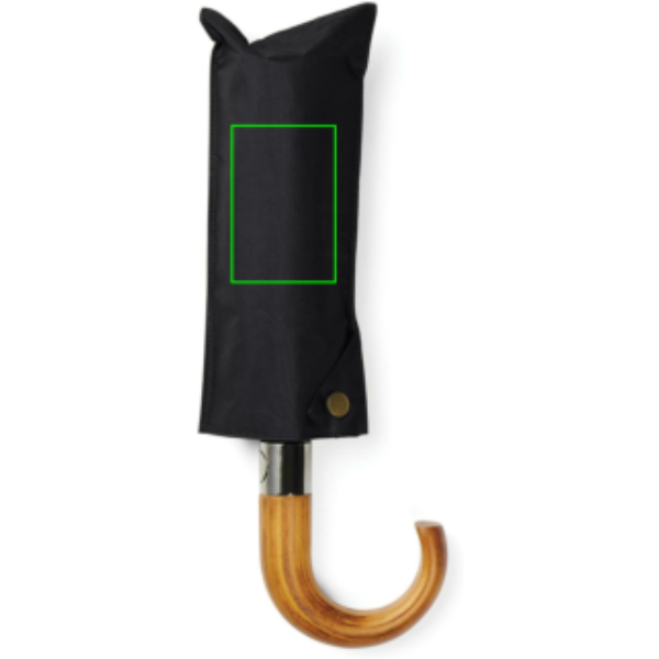 Standskizze: Druckverfahren Siebdruck Transfer auf Position „Hülle (max. 80 x 120 mm)“ – VINGA Bosler AWARE Taschenschirm aus recyceltem PET, 21 Zoll, mit Logo bedruckbar