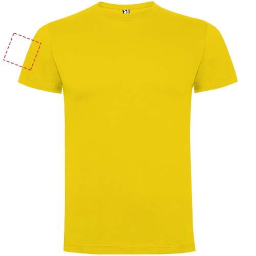 Standskizze: Druckverfahren DTF Transfer auf Position „rechter Bizeps“ – Dogo 165 g/m² Premium T-Shirt für Herren