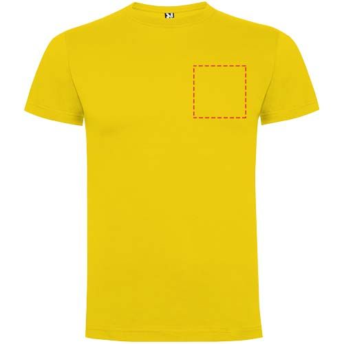 Standskizze: Druckverfahren Transferdruck auf Position „linke Brust“ – Dogo 165 g/m² Premium T-Shirt für Herren