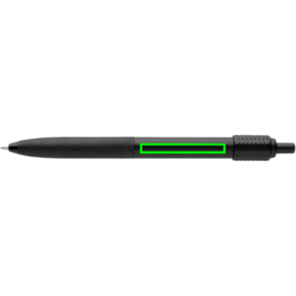 Standskizze: Druckverfahren Tampondruck auf Position „Schaft (max. 40 x 5 mm)“ – Anti-Stress-Kugelschreiber Quill XD Collection aus GRS-recyceltem rABS, bedruckbar