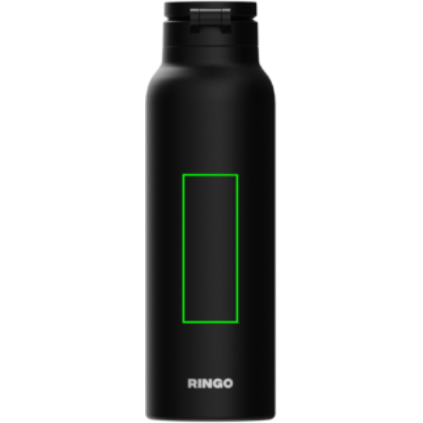 Standskizze: Druckverfahren Tampondruck auf Position „Artikel Rückseite (max. 30 x 80 mm)“ – Ringo Pro Thermoflasche 710 ml mit MagSafe-Handyhalterung – gravierbar und bedruckbar