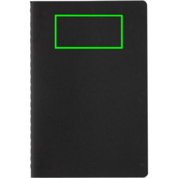 Standskizze: Druckverfahren Tampondruck auf Position „Artikel Vorderseite oben“ – XD Collection A5 Softcover Notizbuch mit Logodruck