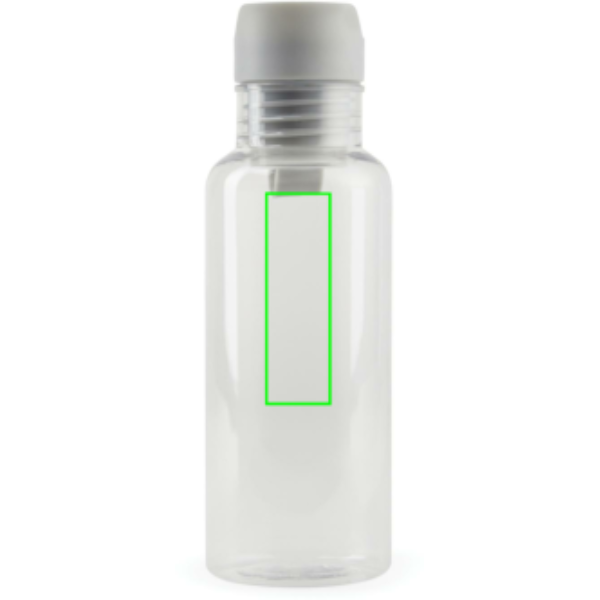 Standskizze: Druckverfahren Tampondruck auf Position „Artikel Vorderseite oben (max. 25 x 80 mm)“ – VINGA Balti 600 ml Trinkflasche aus RCS-recyceltem PET