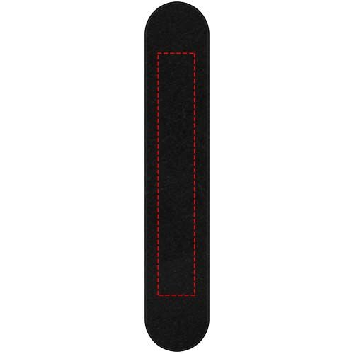 Standskizze: Druckverfahren Transferdruck auf Position „Tasche (max. 17 x 110 mm)“ – Lento Stylus Kugelschreiber (schwarze Mine)