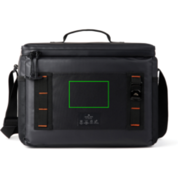 Standskizze: Druckverfahren Digital Transfer auf Position „Tasche (max. 90 x 60 mm)“ – Nordic Drift Storm RCS Kühltasche 20 Liter, schwarz – bedruckbar mit Logo