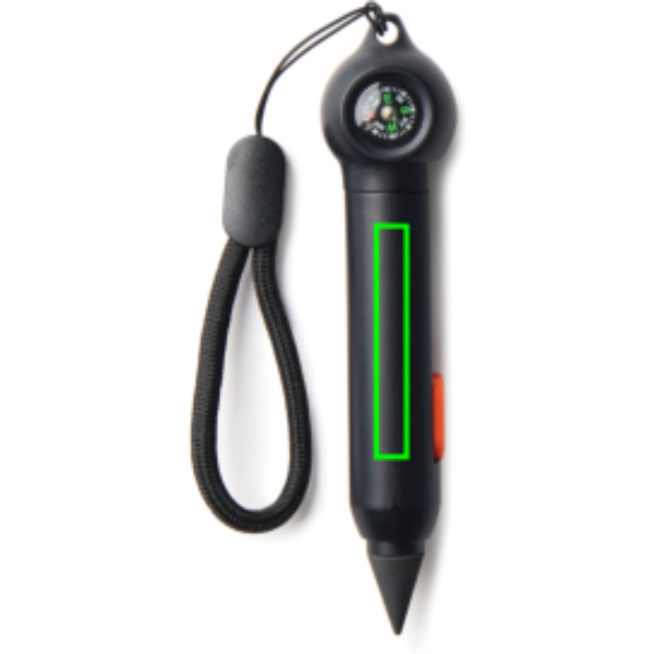 Standskizze: Druckverfahren Tampondruck auf Position „Artikel Vorderseite (max. 7 x 45 mm)“ – Nordic Drift Trial RCS Infinity Pocket-Pen mit Kompass, Tampondruck