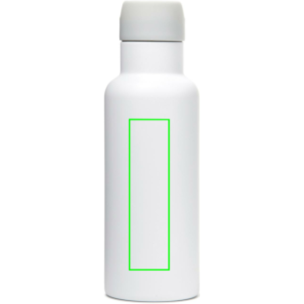Standskizze: Druckverfahren Lasergravur auf Position „Artikel Vorderseite“ – VINGA Balti Thermosflasche 500 ml — doppelwandig, vakuumisoliert, mit Logo veredelbar