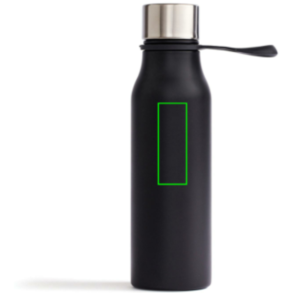 Standskizze: Druckverfahren Tampondruck auf Position „Artikel Vorderseite oben“ – VINGA Lean Thermosflasche 450 ml aus Edelstahl, mit Logo individualisierbar