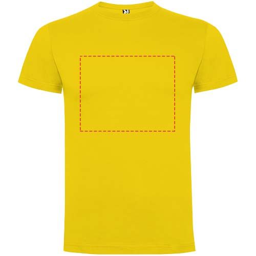Standskizze: Druckverfahren Transferdruck auf Position „Vorderseite großflächig“ – Dogo 165 g/m² Premium T-Shirt für Herren