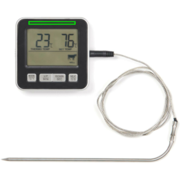 Standskizze: Druckverfahren Tampondruck auf Position „Artikel Vorderseite (max. 50 x 4 mm)“ – VINGA Hays Küchenthermometer mit Timer & Alarm – Tampondruck-veredelbar