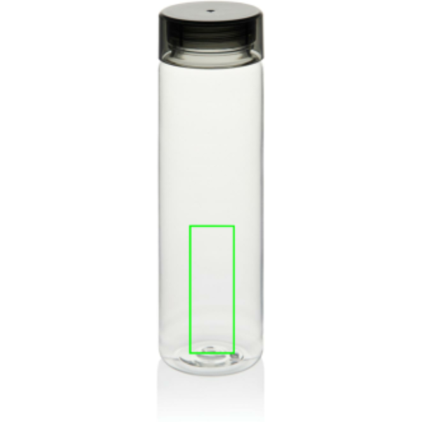 Standskizze: Druckverfahren Tampondruck auf Position „Artikel Rückseite unten (max. 25 x 70 mm)“ – VINGA Cott RCS RPET-Wasserflasche 600 ml mit Logodruck