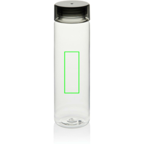 Standskizze: Druckverfahren Tampondruck auf Position „Artikel Rückseite Mitte (max. 25 x 70 mm)“ – VINGA Cott RCS RPET-Wasserflasche 600 ml mit Logodruck