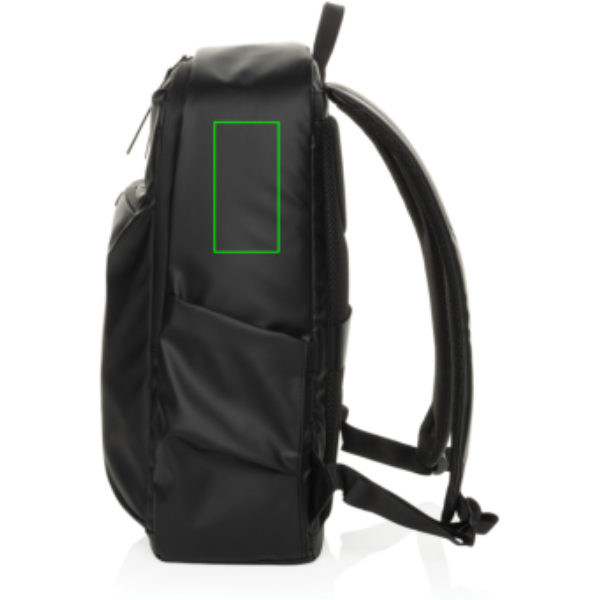 Standskizze: Druckverfahren Digital Transfer auf Position „Artikel rechte Seite oben (max. 40 x 80 mm)“ – Swiss Peak OSLO RCS Everyday Laptop-Rucksack 15,6 Zoll – bedruckbar und bestickbar