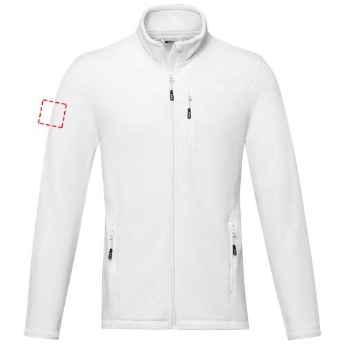 Standskizze: Druckverfahren Stick fix auf Position „rechter Bizeps“ – Amber Fleecejacke aus recyceltem Polyester für Herren