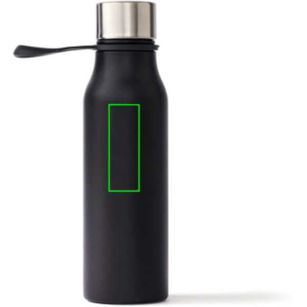 Standskizze: Druckverfahren Tampondruck auf Position „Artikel Rückseite oben“ – VINGA Lean Thermosflasche 450 ml aus Edelstahl, mit Logo individualisierbar