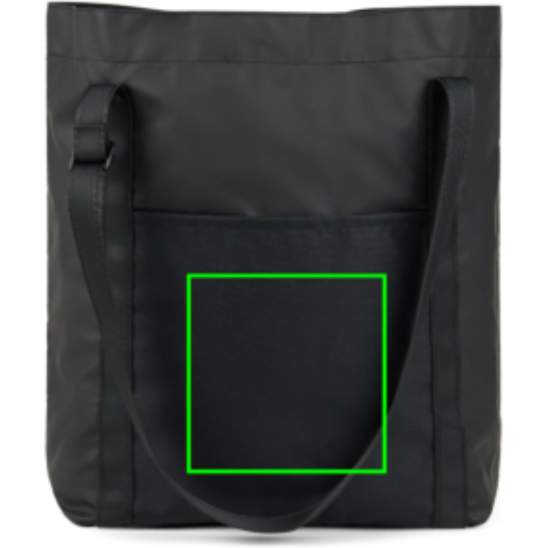 Standskizze: Druckverfahren Digital Transfer auf Position „Artikel Vorderseite (max. 120 x 120 mm)“ – VINGA Livorno Faltbare Tragetasche aus GRS-Recyclingpolyester mit Logodruck
