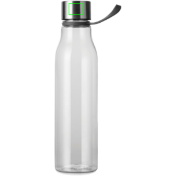 Standskizze: Druckverfahren Lasergravur auf Position „Deckel (max. 25 x 20 mm)“ – VINGA Lean 800 ml RPET Wasserflasche bedruckbar