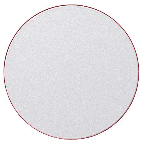 Standskizze: Druckverfahren Druck auf Mattpapier vollfarbig auf Position „Oberseite (max. Ø 95 mm)“ – Brite-Mat® runder Untersetzer mit Reifenmaterial