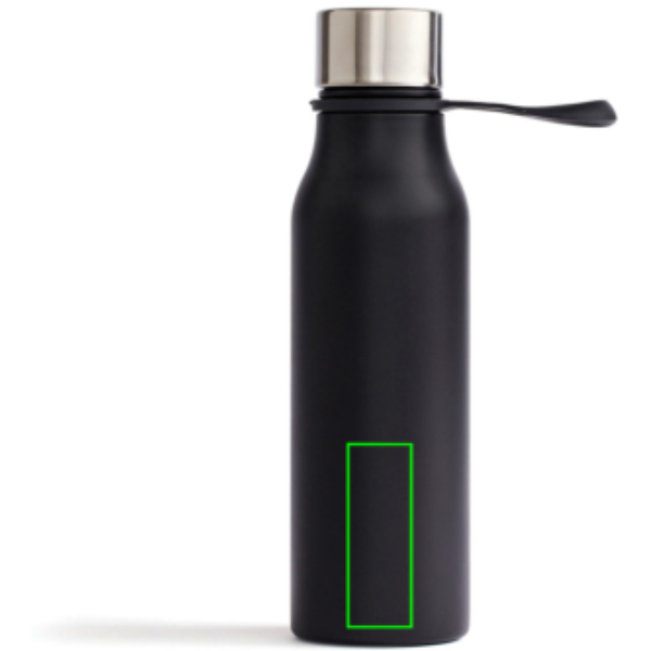 Standskizze: Druckverfahren Tampondruck auf Position „Artikel Vorderseite unten“ – VINGA Lean Thermosflasche 450 ml aus Edelstahl, mit Logo individualisierbar