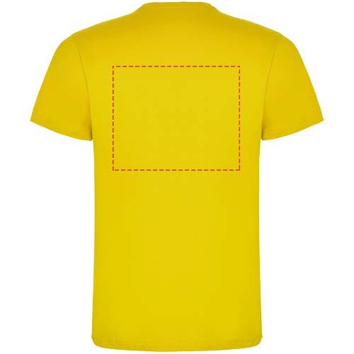 Standskizze: Druckverfahren Transferdruck auf Position „Rückseite großflächig“ – Dogo 165 g/m² Premium T-Shirt für Herren