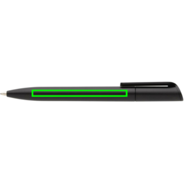 Standskizze: Druckverfahren Tampondruck auf Position „neben dem Clip (max. 60 x 5 mm)“ – Pocketpal Mini-Pen aus GRS-recyceltem ABS — XD Collection