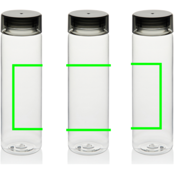 Standskizze: Druckverfahren Siebdruck-gerundet auf Position „Artikel“ – VINGA Cott RCS RPET-Wasserflasche 600 ml mit Logodruck