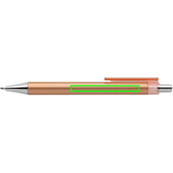 Standskizze: Druckverfahren Tampondruck auf Position „neben dem Clip (max. 60 x 6 mm)“ – X8 Metallic-Stift mit Chrom-Elementen, Tampondruck bis 5 Farben