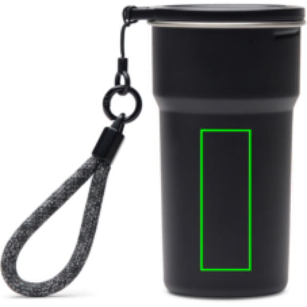 Standskizze: Druckverfahren Tampondruck auf Position „Artikel linke Seite“ – VINGA Parks Becher-Set 4-teilig, 250 ml, RCS-Edelstahl recycelt