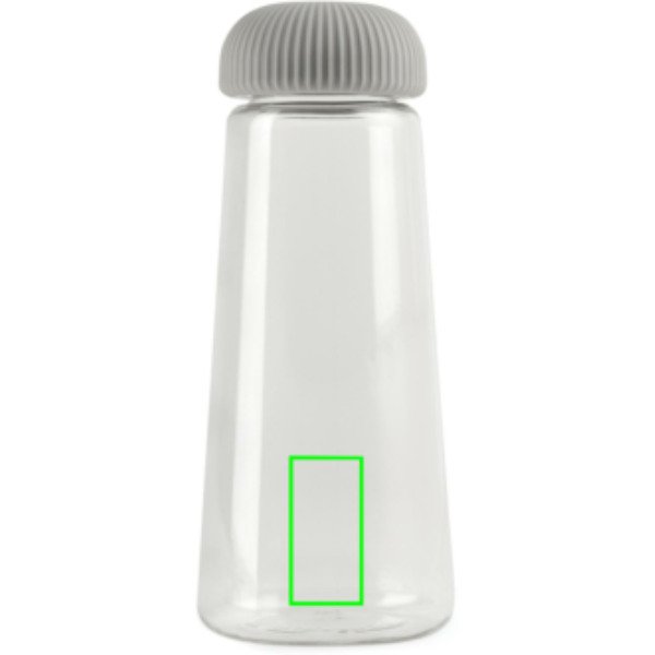Standskizze: Druckverfahren Tampondruck auf Position „Artikel Vorderseite unten (max. 20 x 40 mm)“ – VINGA Erie Trinkflasche 575 ml aus recyceltem PET (RCS)