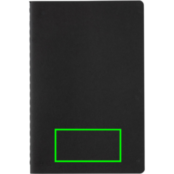 Standskizze: Druckverfahren Tampondruck auf Position „Artikel Vorderseite unten“ – XD Collection A5 Softcover Notizbuch mit Logodruck