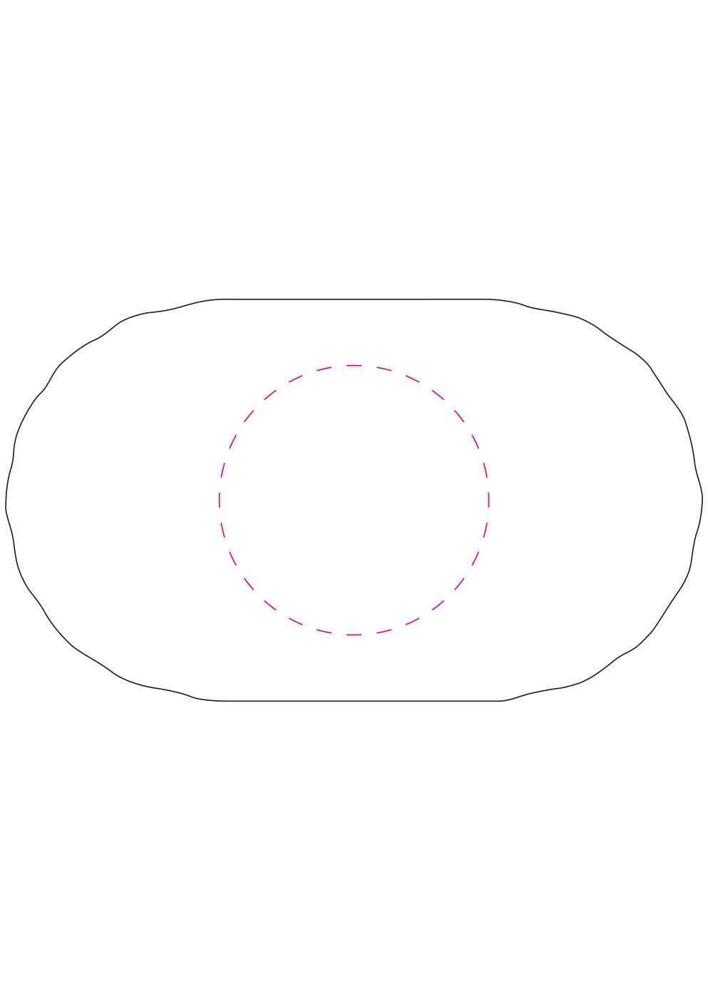 Standskizze: Druckposition „mittig auf Deckel (max. Ø 80 mm)“ – Snackschale ToGo mit Deckel – wiederverwendbar, 205 mm
