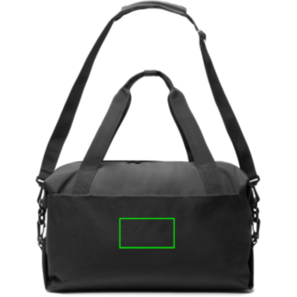 Standskizze: Druckverfahren Digital Transfer auf Position „Artikel Vorderseite“ – KENTO Urban Weekender aus RCS-recyceltem Nylon, mit Logo veredelbar