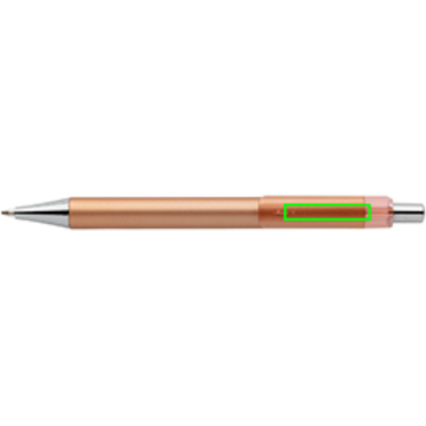 Standskizze: Druckverfahren Tampondruck auf Position „Klammer (max. 35 x 7 mm)“ – X8 Metallic-Stift mit Chrom-Elementen, Tampondruck bis 5 Farben