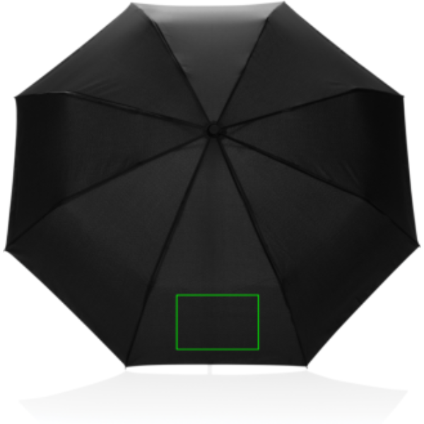 Standskizze: Druckverfahren Digital Transfer auf Position „Regenschirm (max. 150 x 100 mm)“ – XD Xclusive KENTO URBAN 21'' Automatik-Taschenschirm aus RPET mit AWARE™ – bedruckbar
