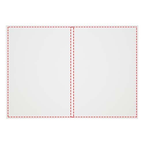 Standskizze: Druckverfahren Digitaldruck auf Papier auf Position „Gesamter Außenumschlag (max. 307 x 210 mm)“ – Novella Austen A5 Softcover Notizbuch aus Recyclingmaterial – 100 Blatt