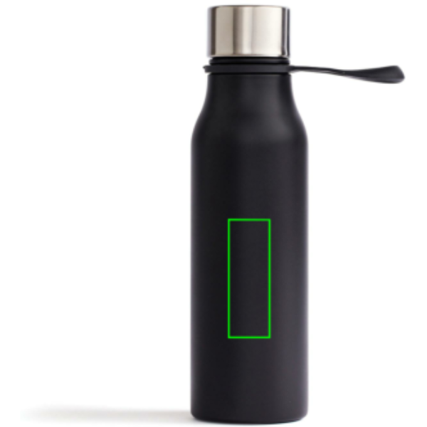 Standskizze: Druckverfahren Tampondruck auf Position „Artikel Vorderseite Mitte“ – VINGA Lean Thermosflasche 450 ml aus Edelstahl, mit Logo individualisierbar