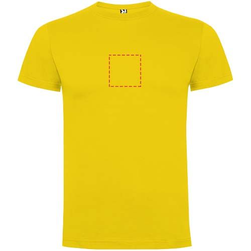 Standskizze: Druckverfahren Stick fix auf Position „Vorderseite großflächig“ – Dogo 165 g/m² Premium T-Shirt für Herren