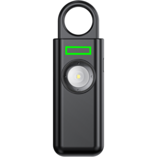 Standskizze: Druckverfahren Tampondruck auf Position „Artikel Vorderseite oben (max. 15 x 5 mm)“ – XD Collection Safio Personenalarm mit SOS-Funktion und 150 dB, wiederaufladbar, mit Logo bedruckbar