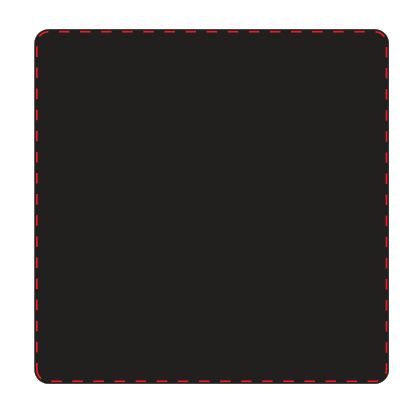 Standskizze: Druckposition „Rückseite (max. 74×74 mm)“ – Schiebepuzzle Space 15 – Kunststoff 75 x 75 mm mit Logo bedruckbar